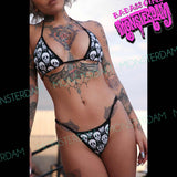 Bikini Brazilian Style Bathing Suit Melt Skulls