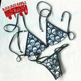 Bikini Brazilian Style Bathing Suit Melt Skulls