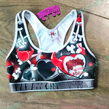 Fit Top Evil Hearts and Bones Black