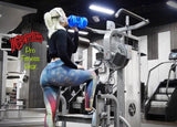 Fitness Leggings GRUNGE USA Flag.