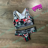 Fit Top Evil Hearts and Bones Black