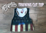 Fitness Leggings GRUNGE USA Flag.